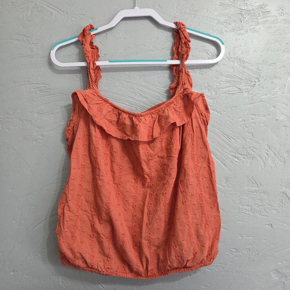 Maurices Woman's Orangeish Tank Top size L